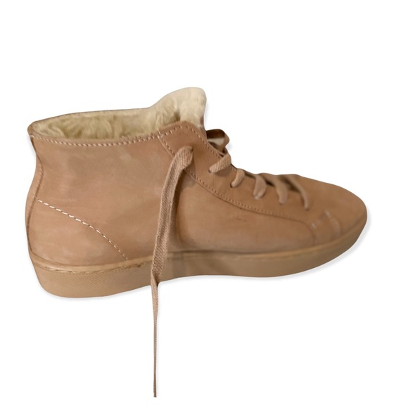 ZARA LEATHER SNEAKERS WITH FUR LINING - Picture 8 of 11